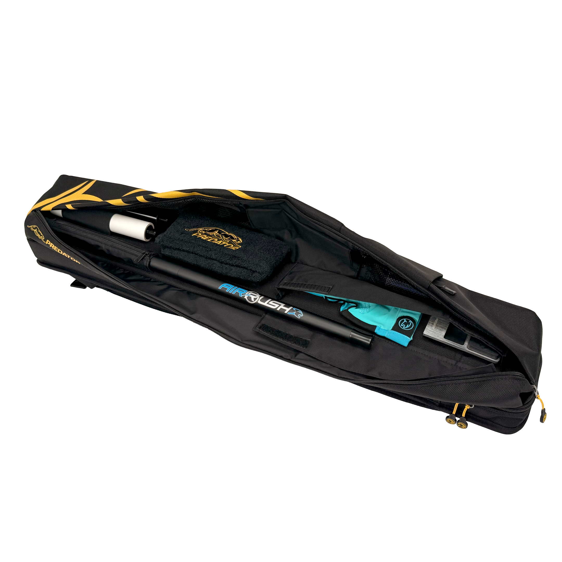 【新商品】Predator SPORT BACKPACK キューケース 3×5 ハード ブラック/イエロー