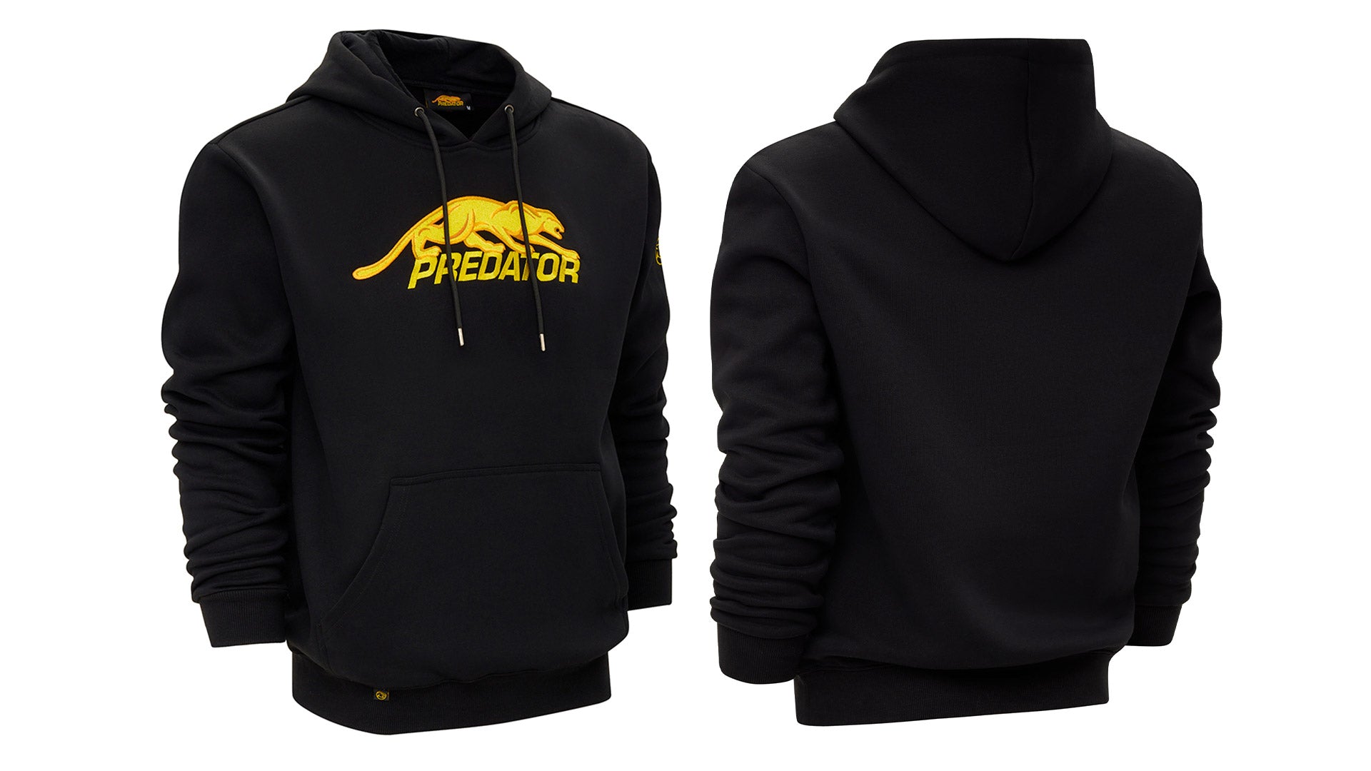 Predator パーカー ブラックイエロー　　(Asiaサイズ)